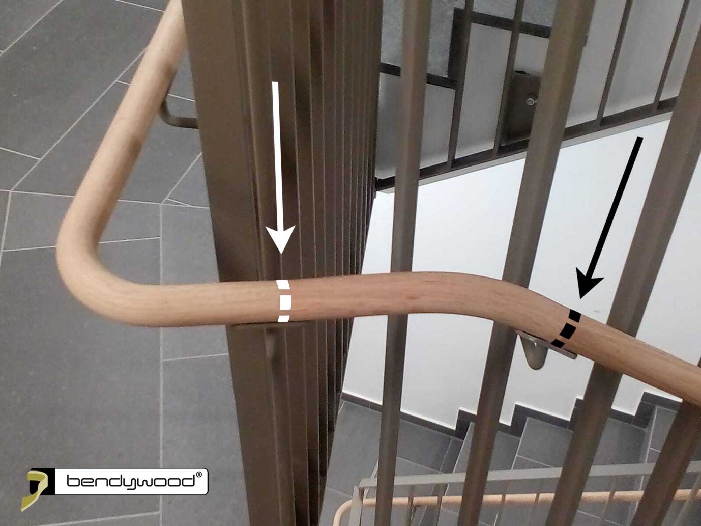 Double curved handrails 9