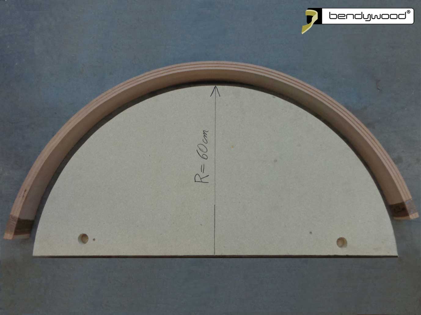 Semi-cerchio Bendywood® - 3 strati Semi-cerchio 3 strati 10mm R60
