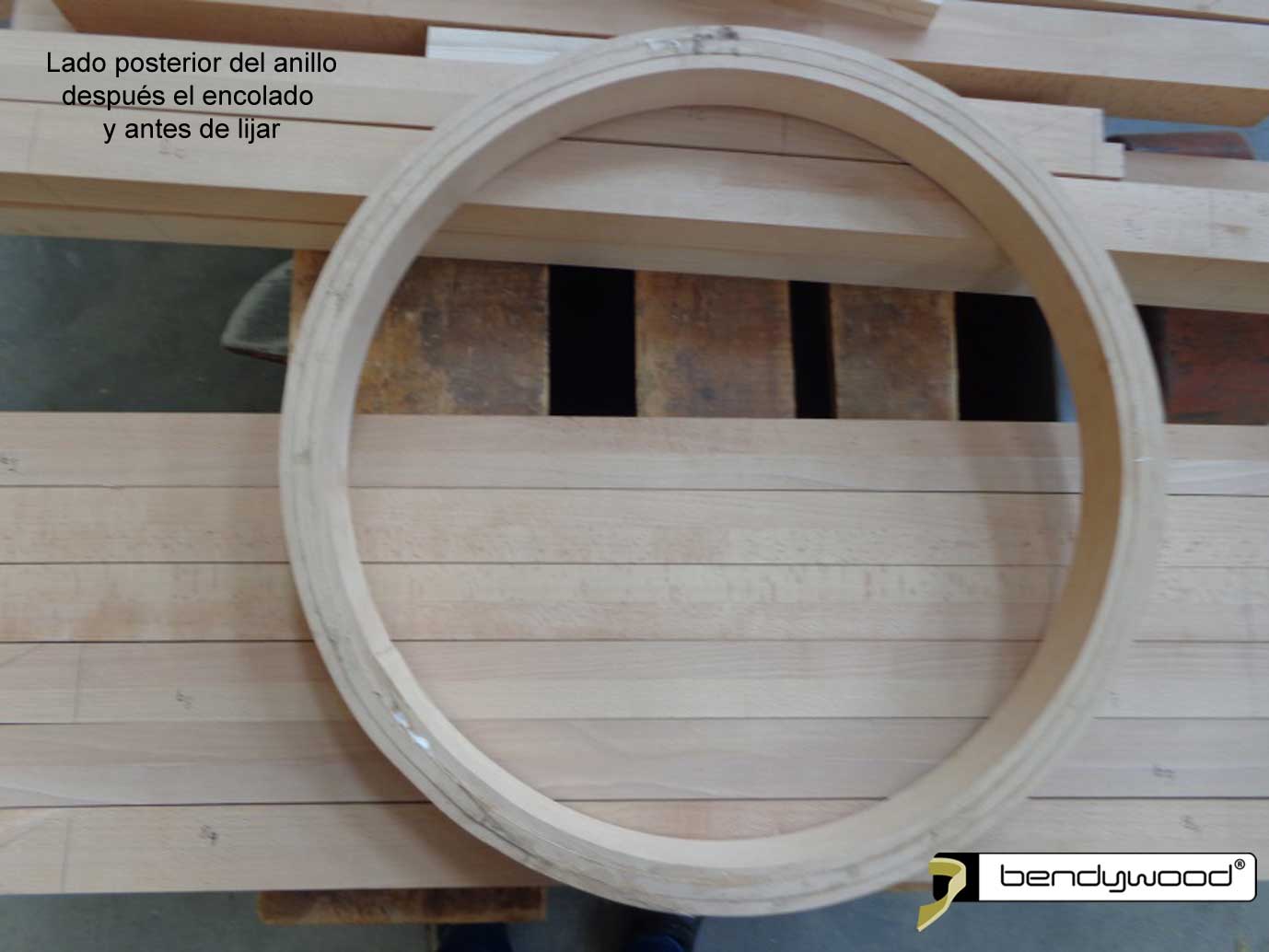 Lado posterior del anillo - Candelabro en Bendywood®