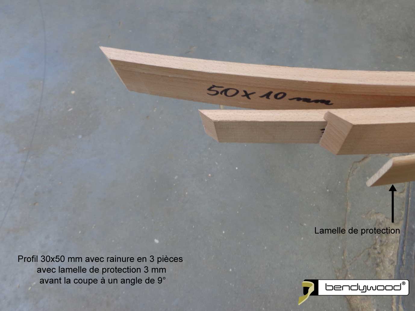Profil 30x50 en 3 couches